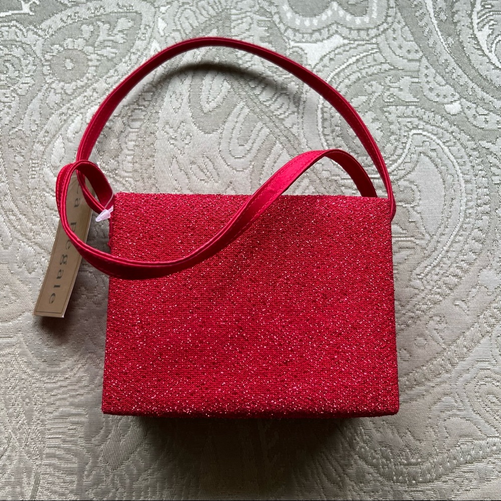NWT La Regale Red Box Clutch Purse